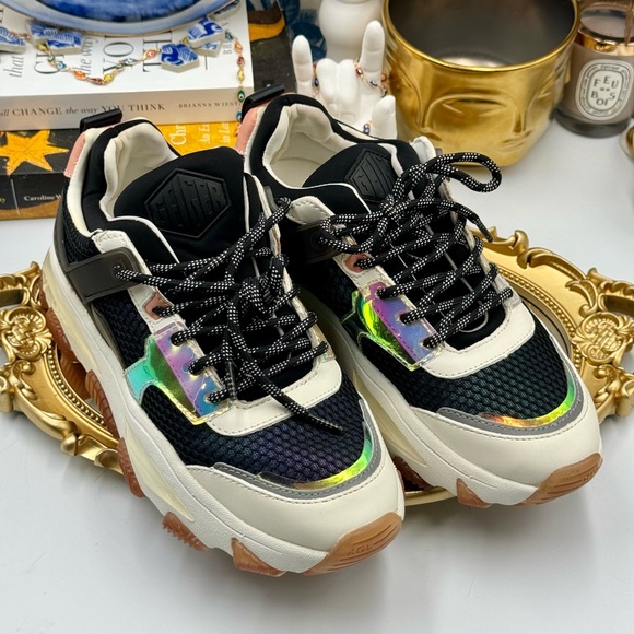 🆕 KURT GEIGER LONDON 🧿 NWOB Letta Platform Sneakers, Sz 37 - Picture 3 of 16